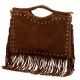  Dámska kožená kabelka Luka 25-018 hnedá, crossbody 34 x 25 x 5 cm