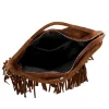  Dámska kožená kabelka Luka 25-018 hnedá, crossbody 34 x 25 x 5 cm