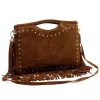  Dámska kožená kabelka Luka 25-018 hnedá, crossbody 34 x 25 x 5 cm