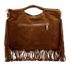  Dámska kožená kabelka Luka 25-018 hnedá, crossbody 34 x 25 x 5 cm