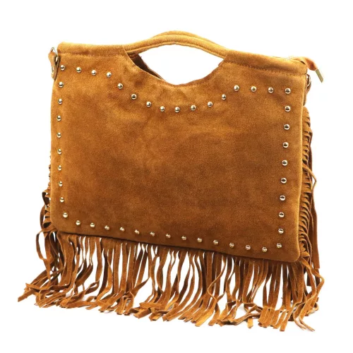  Dámska kožená kabelka Luka 25-018 koňakovej farby, crossbody 34 x 25 x 5 cm
