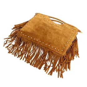    Dámska kožená kabelka Luka 25-018 koňakovej farby, crossbody 34 x 25 x 5 cm