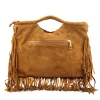 Dámska kožená kabelka Luka 25-018 koňakovej farby, crossbody 34 x 25 x 5 cm