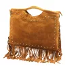  Dámska kožená kabelka Luka 25-018 koňakovej farby, crossbody 34 x 25 x 5 cm