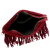  Dámska kožená kabelka Luka 25-018 bordovej farby, crossbody 34 x 25 x 5 cm
