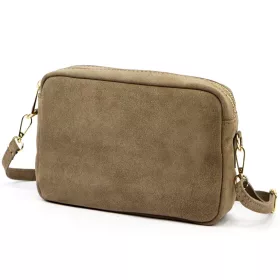    Dámska kožená crossbody kabelka Luka 25-011 béžovej farby 22 x 15 x 9 cm