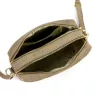  Dámska kožená crossbody kabelka Luka 25-011 béžovej farby 22 x 15 x 9 cm