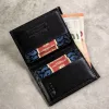  Pánska darčeková sada z hovädzej kože Peterson PTN SET3-N78L-VT BLACK
