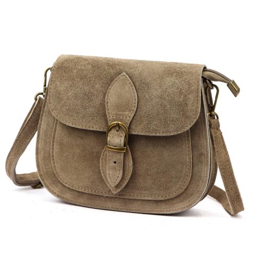 Luka 25-020 taupe női bőr kézitáska 21.5 x 16 x 7 cm