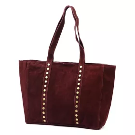    Dámska kožená kabelka cez rameno Luka 25-016 bordovej farby 47 x 28 x 13 cm