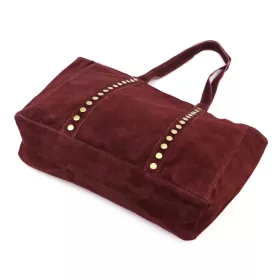    Dámska kožená kabelka cez rameno Luka 25-016 bordovej farby 47 x 28 x 13 cm