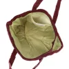  Dámska kožená kabelka cez rameno Luka 25-016 bordovej farby 47 x 28 x 13 cm