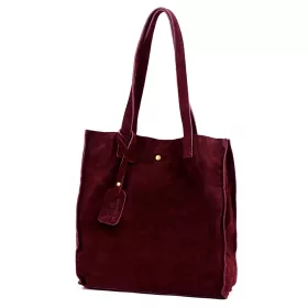    Dámska kožená kabelka cez rameno Luka 25-041 bordovej farby 31 x 33 x 11 cm