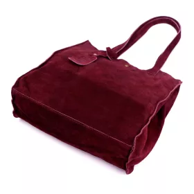    Dámska kožená kabelka cez rameno Luka 25-041 bordovej farby 31 x 33 x 11 cm