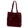  Dámska kožená kabelka cez rameno Luka 25-041 bordovej farby 31 x 33 x 11 cm
