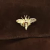  Dámska hnedá kožená kabelka cez rameno Luka 19-68 Bzzz 21 x 18 x 10 cm