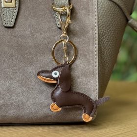   Florence BRE-DOG-1 barna női marhabőr kiegészítő 8.5 x 5.5 x 1 cm