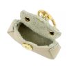  Dámsky béžový doplnok z hovädzej kože Florence BRE-BAG-1 7,5 x 5 x 2,5 cm