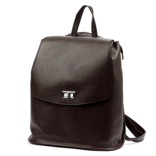 Dámsky hnedý hovädzí kožený batoh Luka 24-075 DOLLARO 31 x 29 x 12 cm