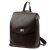 Dámsky hnedý hovädzí kožený batoh Luka 24-075 DOLLARO 31 x 29 x 12 cm