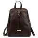  Dámsky kožený batoh MiaMore 2001 DOLLARO hnedej farby 26 x 33 x 12 cm