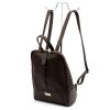  Dámsky kožený batoh MiaMore 2001 DOLLARO hnedej farby 26 x 33 x 12 cm
