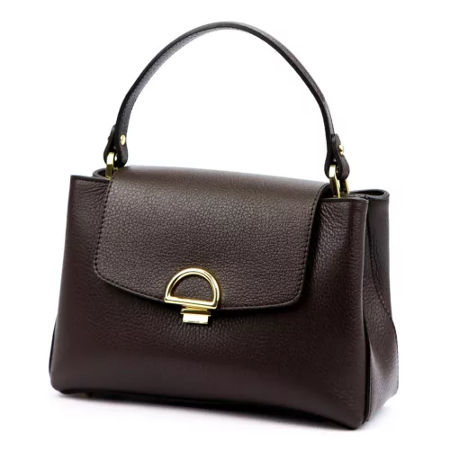  Luka 24-036 DOLLARO hnedá dámska kožená kabelka 26 x 17 x 10 cm