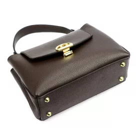    Luka 24-036 DOLLARO hnedá dámska kožená kabelka 26 x 17 x 10 cm