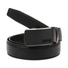  Pánsky čierny automatický opasok Nordee BA005 z pravej kože, 115 x 3,5 cm