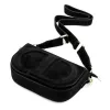  Dámska kožená crossbody kabelka Luka 25-053 čierna 24 x 14 x 8 cm