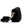  Dámska kožená crossbody kabelka Luka 25-053 čierna 24 x 14 x 8 cm