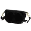  Dámska kožená crossbody kabelka Luka 25-053 čierna 24 x 14 x 8 cm