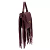 Dámska kožená kabelka Luka 25-065 DOLLARO bordovej farby 20 x 15 x 8 cm