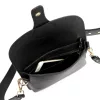  Dámska kožená kabelka Luka 25-033 DOLLARO čierna 24 x 18 x 6 cm