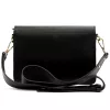  Dámska kožená kabelka Luka 25-033 DOLLARO čierna 24 x 18 x 6 cm