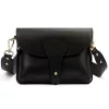  Dámska kožená kabelka Luka 25-033 DOLLARO čierna 24 x 18 x 6 cm