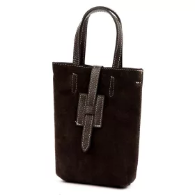    Dámska kožená kabelka cez rameno Luka 25-064 hnedá 14 x 19 x 5 cm