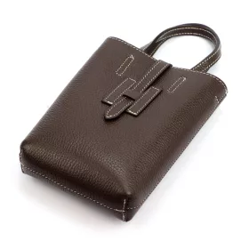    Dámska kožená kabelka cez rameno Luka 25-064 hnedá 14 x 19 x 5 cm