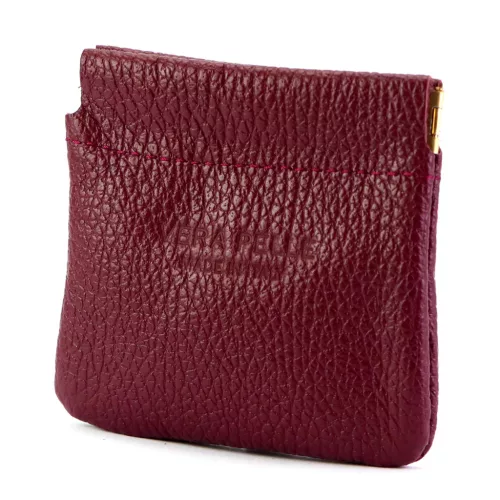  Gregorio Pulares ITT-01 bordová peňaženka z hovädzej kože 9,5 x 9 x 1 cm