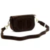  Dámska hnedá kožená crossbody kabelka Luka 25-053 24 x 14 x 8 cm