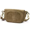  Dámska kožená crossbody kabelka Luka 25-053 béžovej farby 24 x 14 x 8 cm