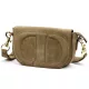  Dámska kožená crossbody kabelka Luka 25-053 béžovej farby 24 x 14 x 8 cm