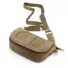 Dámska kožená crossbody kabelka Luka 25-053 béžovej farby 24 x 14 x 8 cm