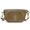  Dámska kožená crossbody kabelka Luka 25-053 béžovej farby 24 x 14 x 8 cm
