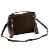  Dámska kožená kabelka Luka 25-059 hnedá, cez rameno 29 x 17 x 13 cm