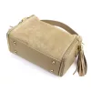  Dámska kožená kabelka Luka 25-059 béžovej farby, taška cez rameno 29 x 17 x 13 cm