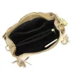  Dámska kožená kabelka Luka 25-059 béžovej farby, taška cez rameno 29 x 17 x 13 cm