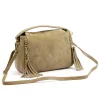  Dámska kožená kabelka Luka 25-059 béžovej farby, taška cez rameno 29 x 17 x 13 cm