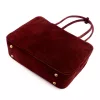  Dámska kožená kabelka cez rameno Luka 25-067 bordovej farby 35 x 24 x 12 cm