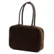  Dámska kožená kabelka cez rameno Luka 25-067 hnedá 35 x 24 x 12 cm